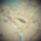 Overview of Abu Dhabi postal codes on a map