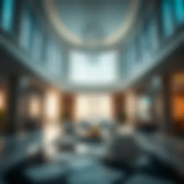 Interior design of Al Raha Tower highlighting luxury and innovation