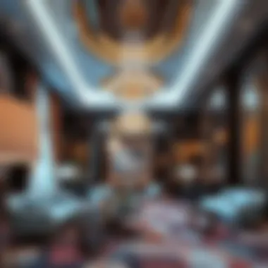 Luxurious Interior Design of Al Sheebani Building Interior design elements of Al Sheebani Building emphasizing luxury