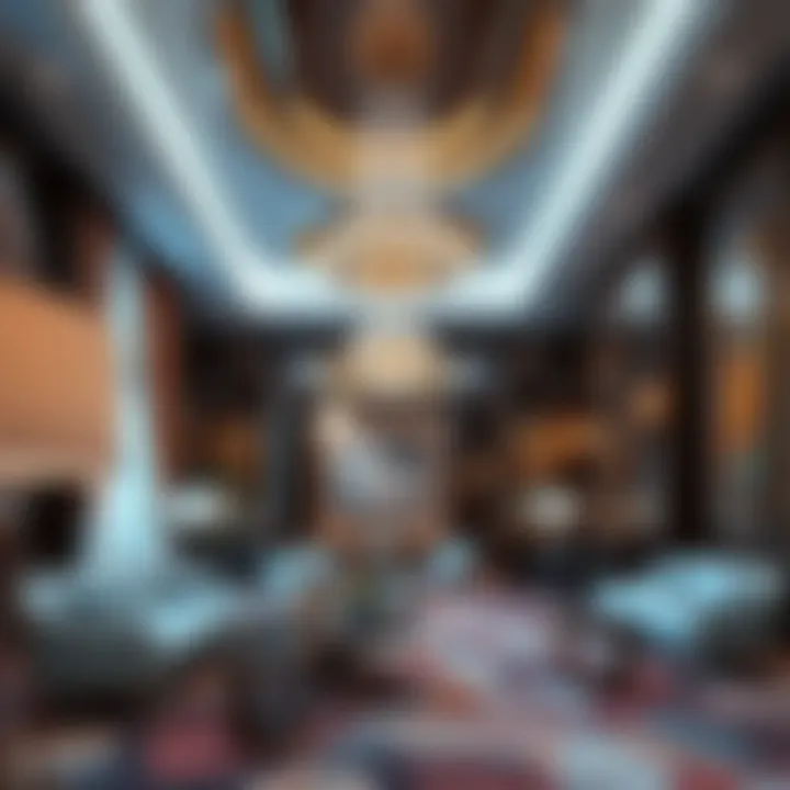 Luxurious Interior Design of Al Sheebani Building Interior design elements of Al Sheebani Building emphasizing luxury