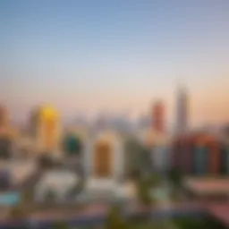 Stunning skyline view of Al Warqa district showcasing modern architecture