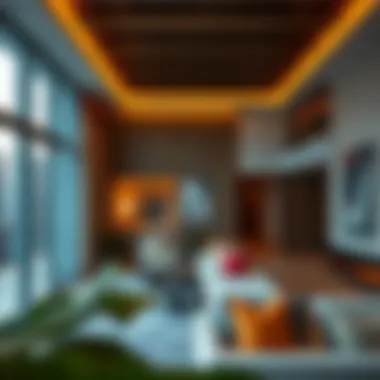 Luxurious apartment interior in Aloft Me'aisam