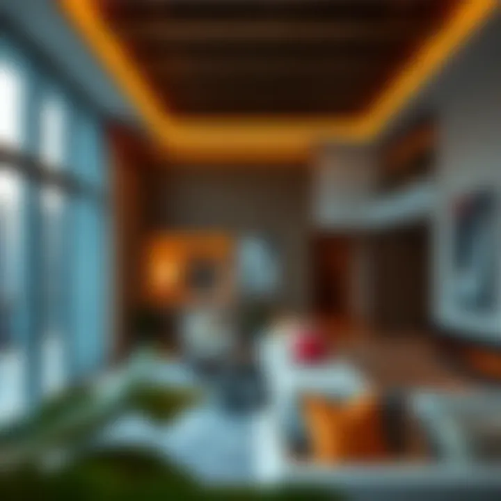 Luxurious apartment interior in Aloft Me'aisam