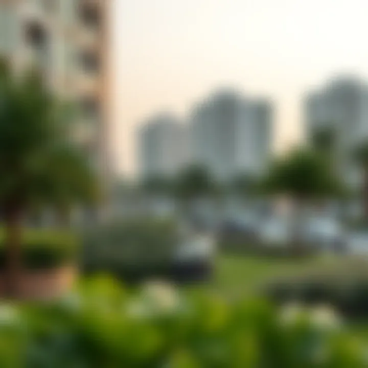 Green spaces and parks in Aloft Me'aisam for community engagement