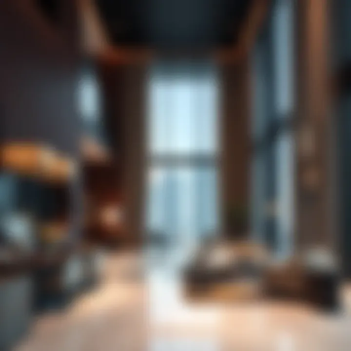 Modern interiors of Aspect Tower highlighting luxury and functionality