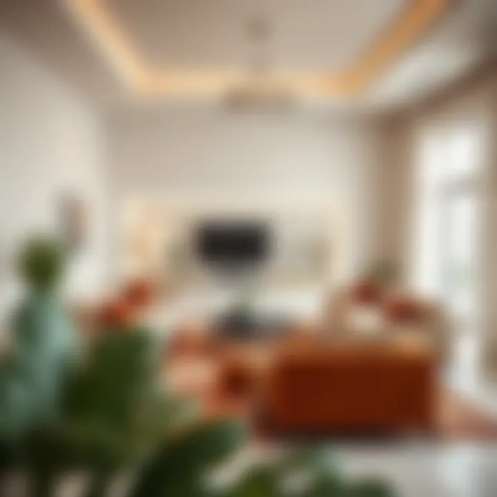 Stylish Living Room in Rental Flat Interior design of a stylish living room in a rental flat