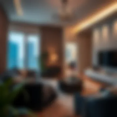 Modern Apartment Living in Dubai Cozy and modern apartment interior in Dubai