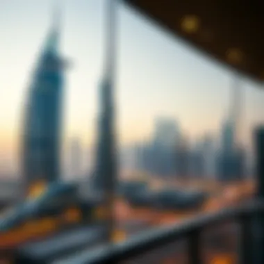 Dubai Skyline: A Symbol of Luxury Living Stunning view of Dubai skyline showcasing luxury and modernity