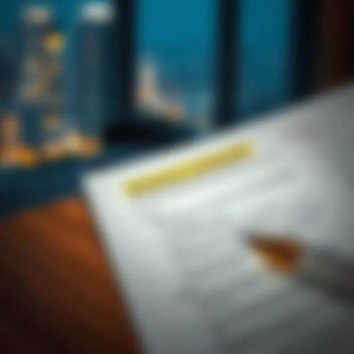 Highlighted Key Clauses in Tenancy Contracts Key clauses highlighted in a tenancy contract