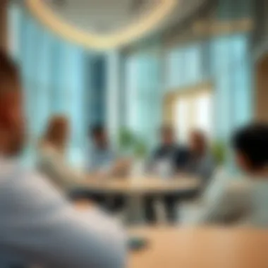 Real Estate Professionals Discussing Tenancy Regulations Real estate professionals discussing tenancy regulations