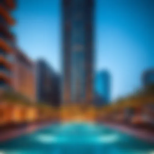 Architectural Marvel of The Residences Striking architectural facade of The Residences at Business Central