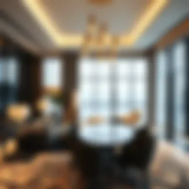 Luxurious interior space showcasing modern design