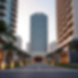 Exterior view showcasing the architectural elegance of Damac Tower