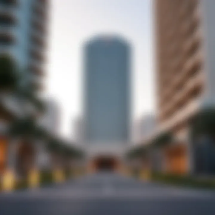 Architectural Elegance of Damac Tower Exterior view showcasing the architectural elegance of Damac Tower