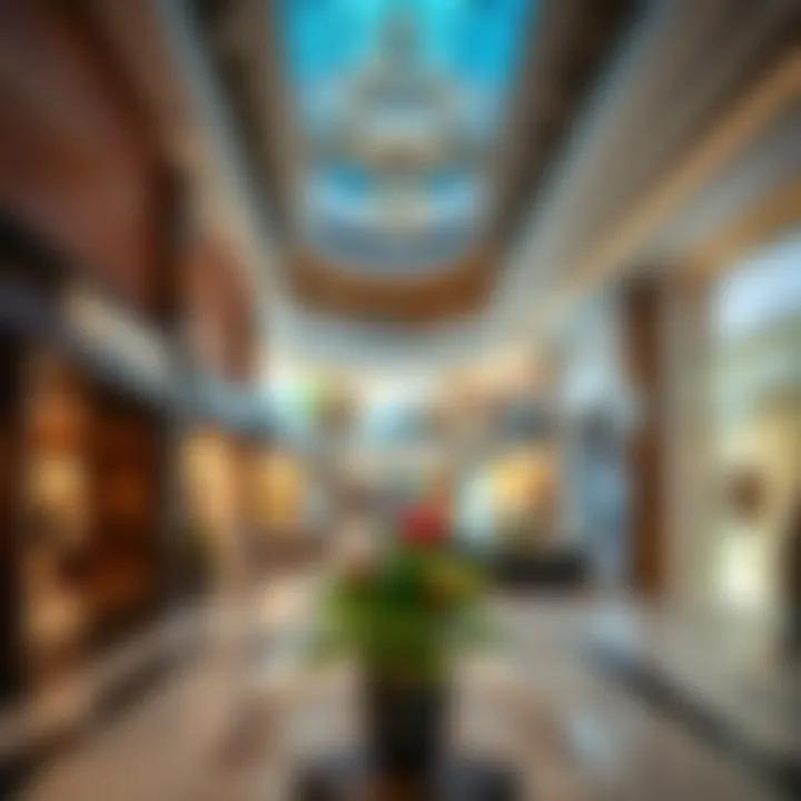 Luxurious Interior of Dhannah Mall Interior shot highlighting the luxurious shopping experience within Dhannah Mall