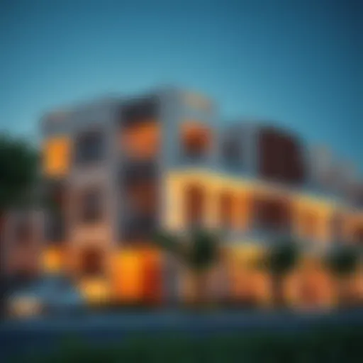 Architectural Design in Distrikt Tilal Al Ghaf Stylish architectural design of residential buildings in Distrikt Tilal Al Ghaf