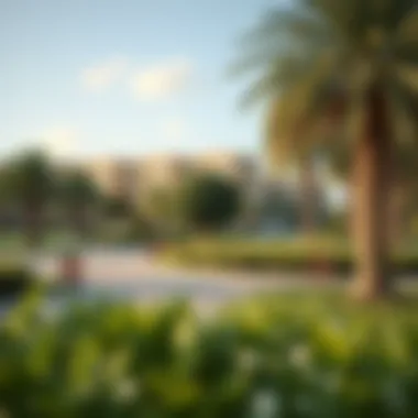 Parks and Recreation in Distrikt Tilal Al Ghaf Lush green parks and recreational areas in Distrikt Tilal Al Ghaf