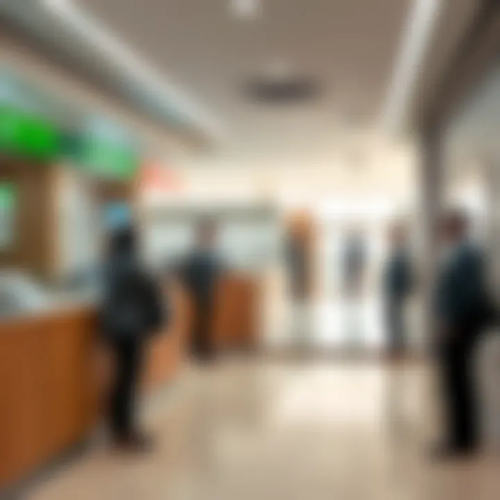 Customer Assistance at Ejari Centre Interior view of an Ejari Centre with customers receiving assistance