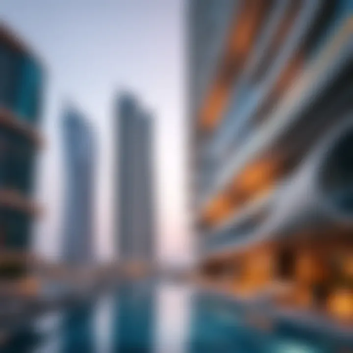 Emaar Elvira Architectural Marvel Stunning architectural view of Emaar Elvira showcasing modern design