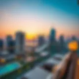 Luxurious Condo View Luxurious condo overlooking Dubai skyline