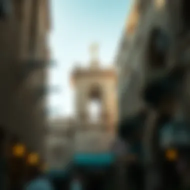 Architectural details of an ancient souq