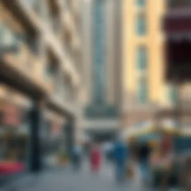 Modern shopping juxtaposed with traditional souqs