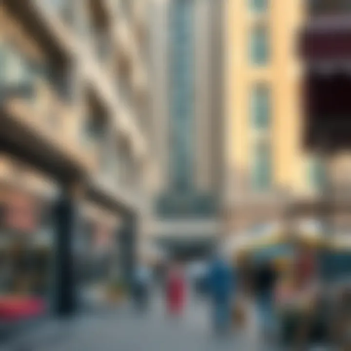 Modern shopping juxtaposed with traditional souqs