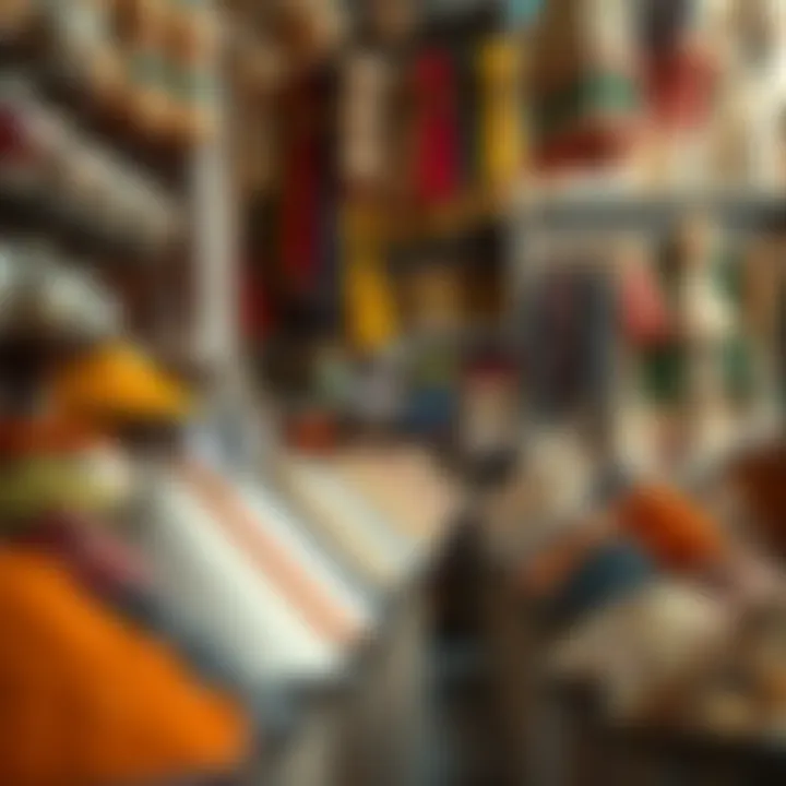 Vibrant array of spices and textiles