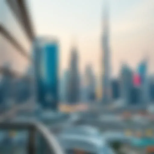 Stunning view of Dubai skyline with modern architecture