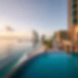 Breathtaking view of Address Beach Resort overlooking the ocean
