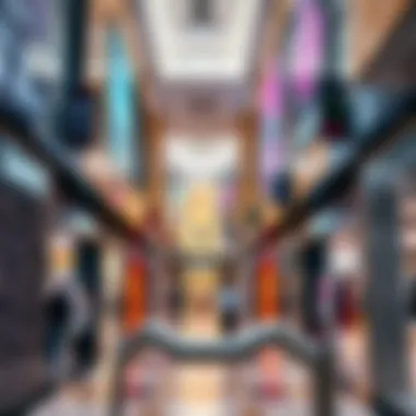 Diverse Retail Stores Diverse retail stores in a budget-friendly mall