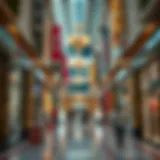 Vibrant shopping scene at a Dubai mall