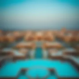 Aerial view of Al Qouz showcasing its urban landscape