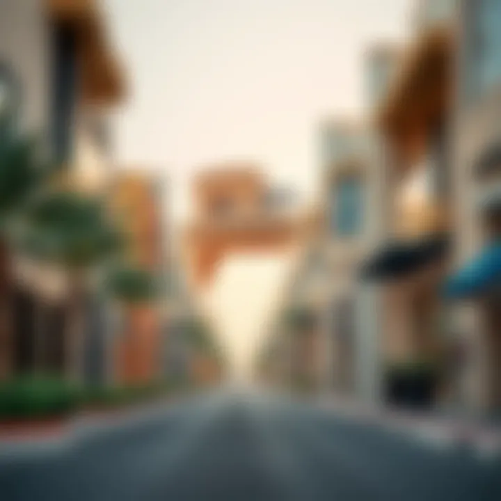 Modern Architecture in Al Qusais Vibrant street view of Al Qusais showcasing modern architecture