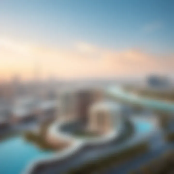 Aerial View of Al Ras Building Drone view showcasing the Al Ras Building and its surroundings