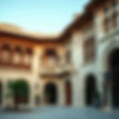 Intricate architectural details of a traditional building in Al Seef, highlighting cultural craftsmanship.