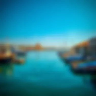 A serene waterfront view in Al Seef, symbolizing the fusion of history and modern lifestyle.