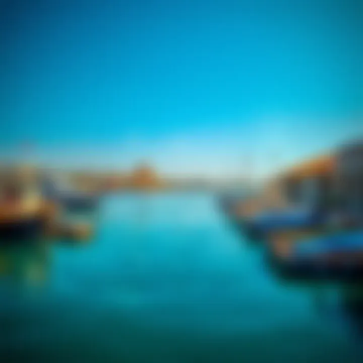 A serene waterfront view in Al Seef, symbolizing the fusion of history and modern lifestyle.