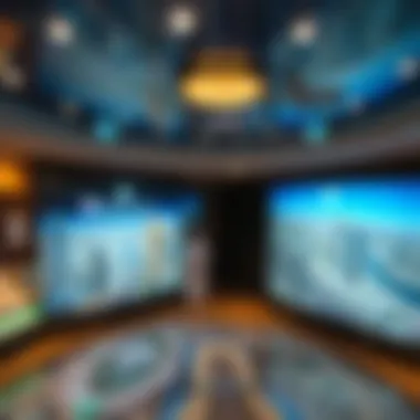 Dubai's Transformation Interactive display illustrating Dubai's transformation over the years