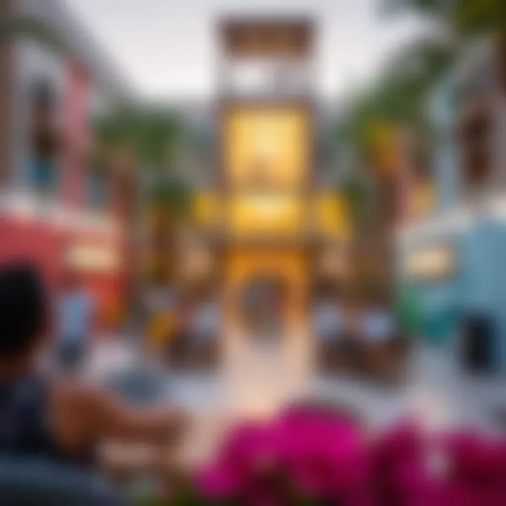 Vibrant leisure area within اسواق مردف highlighting community engagement