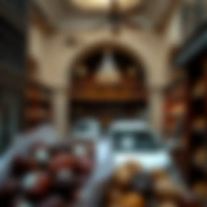 Traditional Emirati date shop interior