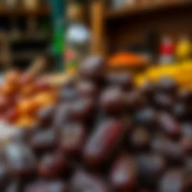 Diverse flavors of dates with spices