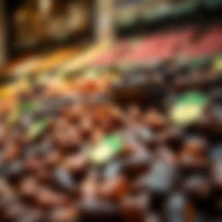 A selection of premium dates on display