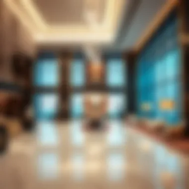 Luxurious Lobby of Bonnington Tower Luxurious lobby interior of Bonnington Tower