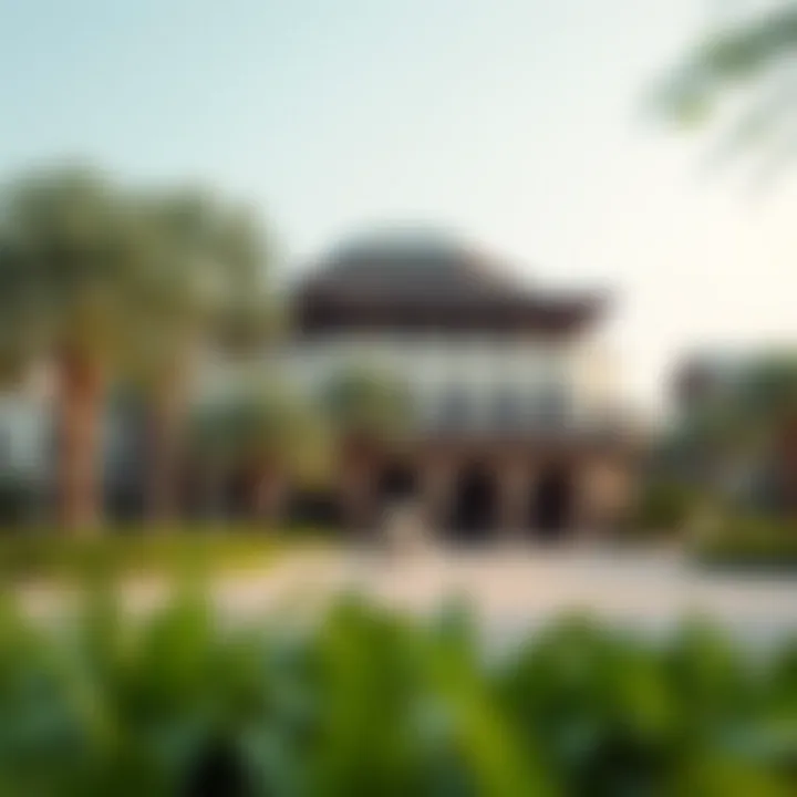 A serene park in Bur Dubai surrounded by lush greenery