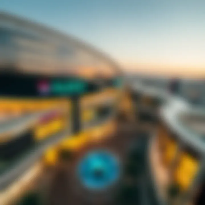 Aerial view of City Mall showcasing its modern architecture