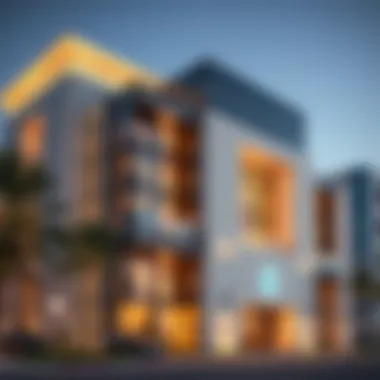 Exterior facade of دو ياس مول illustrating its architectural design