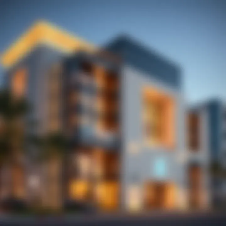 Exterior facade of دو ياس مول illustrating its architectural design