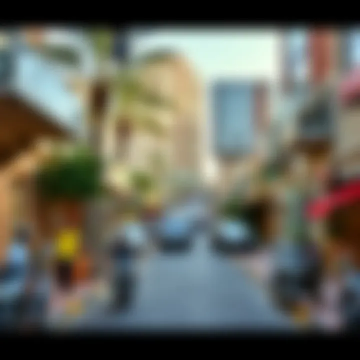 Life in Dubai: A Vibrant Neighborhood Experience Vibrant neighborhood in Dubai bustling with activity