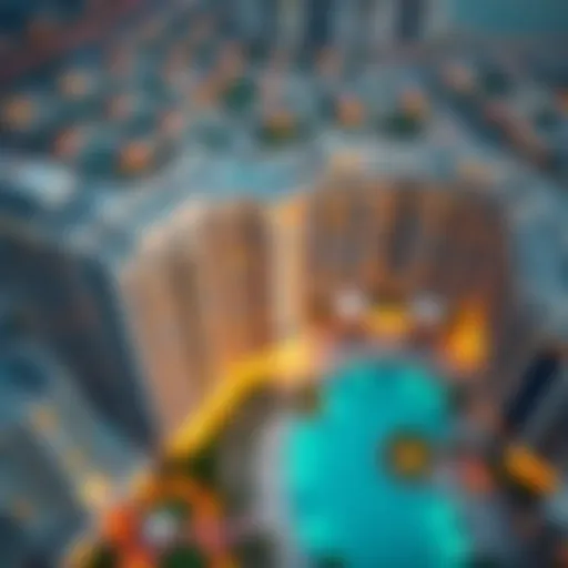 Stunning aerial view of Emaar Anya showcasing its architectural elegance